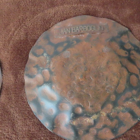 Jan Barboglio Rustic Metal Hammered Plates lot of 5 - Picture 7 of 7